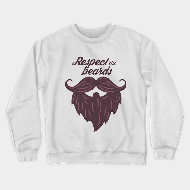 Respect the beard - classical Crewneck Sweatshirt by mangobanana